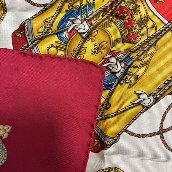 Hermes Les Tambours Silk Square Scarf - Picture 11 of 11